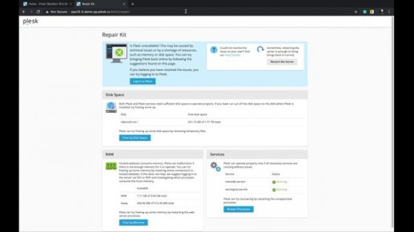 Plesk Obsidian - RepairKit