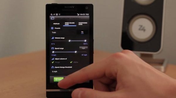 How to set: Speed Volume Mode on your Android - Smart Volume Control+