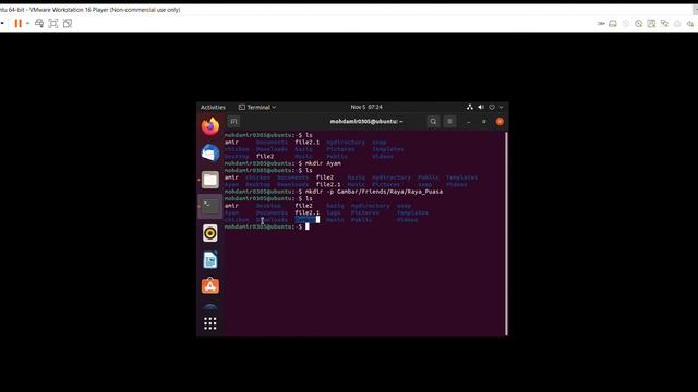 Ubuntu 64 bit VMware Workstation 16 Player Non commercial use only 2021 11 05 22 20 56 смотреть онлайн
