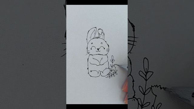 Рисунок милого зайки смотреть онлайн