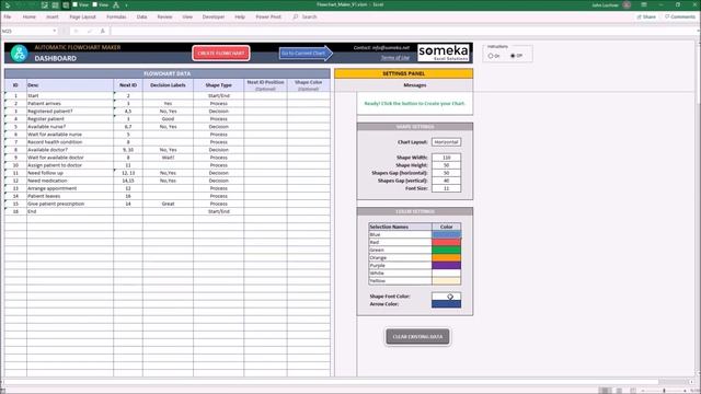 Automatic Flowchart Maker | Create Flowcharts in Excel! смотреть онлайн