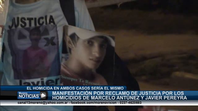 Manifestación por justicia en los homicidio de Marcelo Antúnez y Javier Pereyra Emilia y Analía 2 смотреть онлайн
