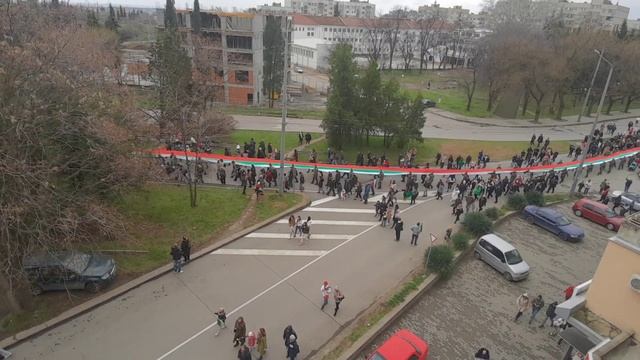 Пренасяне на 300-метровото българско знаме на 3 март 2023 г. в Стара Загора смотреть онлайн