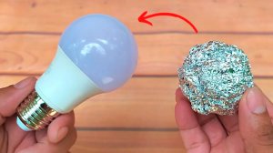 Ремонт светодиодной лампочки фольгой