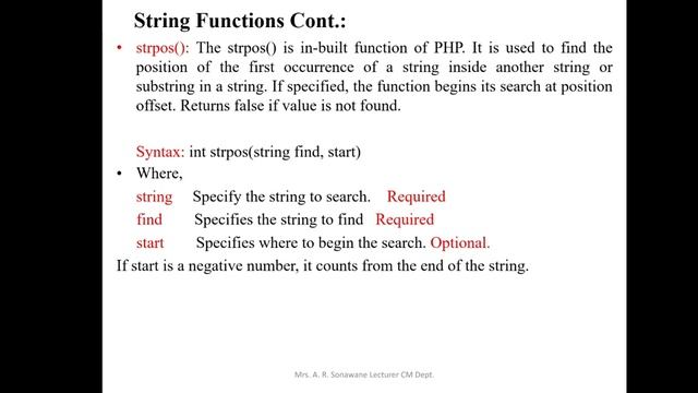 PHP String and String Functions смотреть онлайн