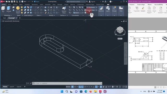 AutoCAD 2023 3D Tutorial - 3D Modeling for beginner EP.1 #autocad #autocad3d смотреть онлайн