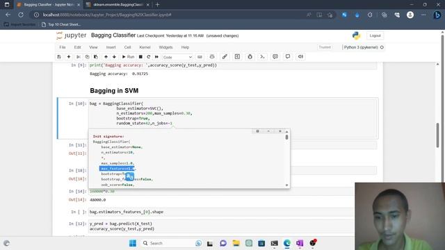Bagging algorithm | Machine Learning | parameter | In one video смотреть онлайн
