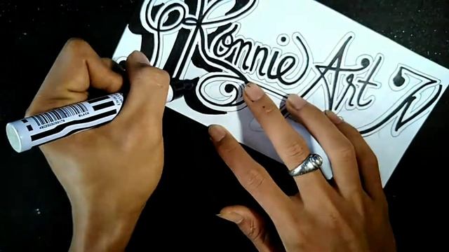 HOW TO MAKE SIMPLE 3D FONT CALLIGRAPHY | without color - CALLIGRAPHY TUTORIAL смотреть онлайн