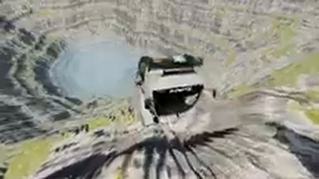 BeamNG drive - Leap Of Death Cars Jumps & Falls Into water #5 смотреть онлайн