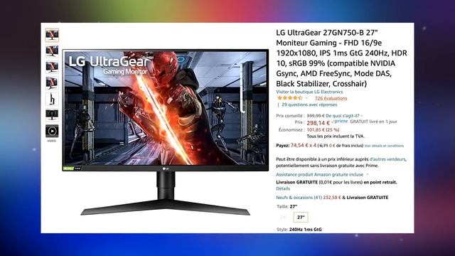 TOP 10 : MEILLEURS ECRANS GAMER 2021 (PC / PS5 / XBOX) смотреть онлайн