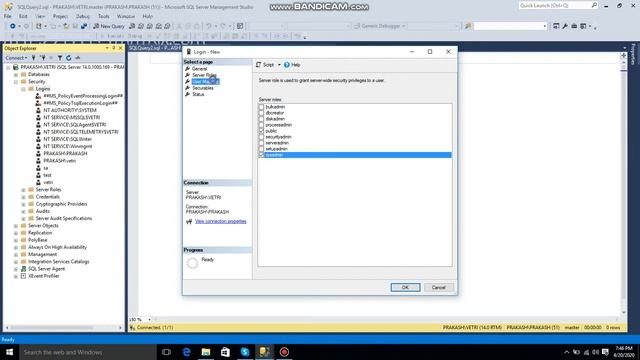 SQL Security login and user creation смотреть онлайн