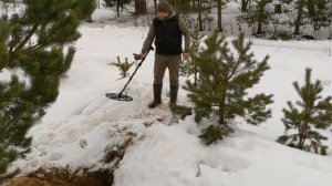 Ака Интроник. Тест глубины обнаружения цели с 18 катушкой.