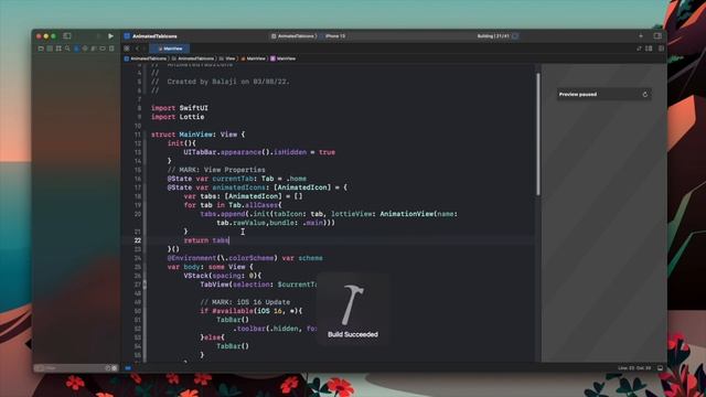 Micro-Interactions - Animated Tab Icons - Xcode 14 - SwiftUI Tutorials смотреть онлайн