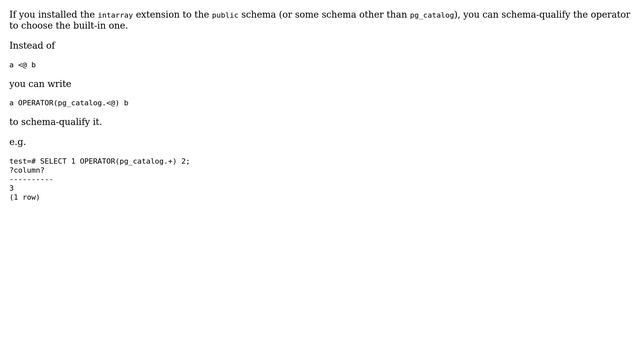Databases: Use PostgreSQL builtin operator ＜@ after including extension intarray (2 Solutions!!) смотреть онлайн