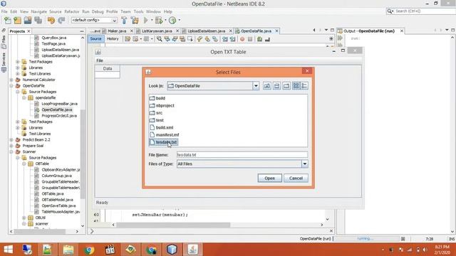 Membuka Data Tabel dalam File TXT dengan Java смотреть онлайн