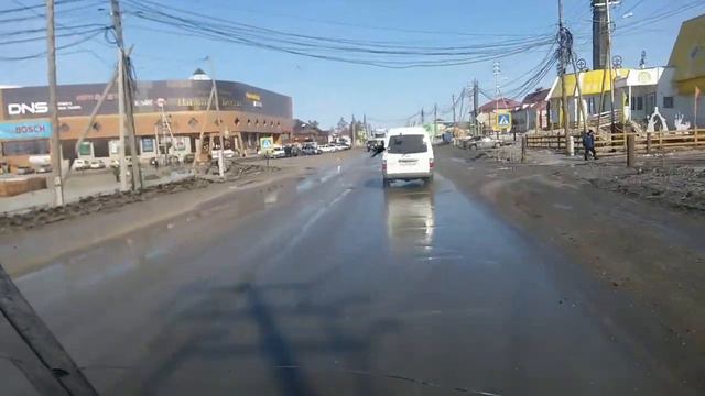 Автозимник по реке Лене. Еду из Якутска в Бестях на шопинг. смотреть онлайн