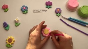 Весенние цветы из воздушного пластилина