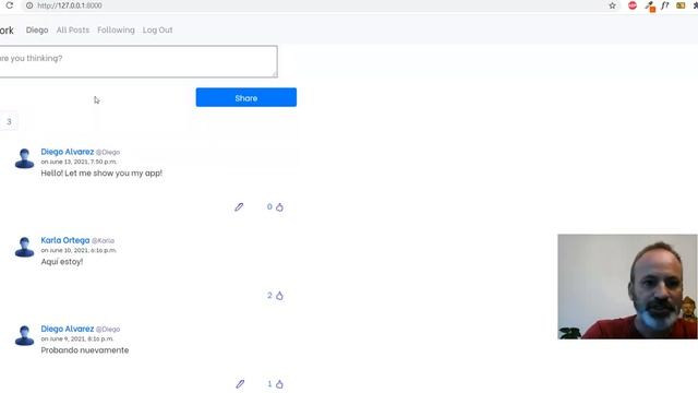 Project 4 Network - CS50 Web Programming with Python & Javascript смотреть онлайн