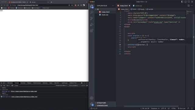 setInterval & setTimeout : Tutoriel débutant en JavaScript ! смотреть онлайн