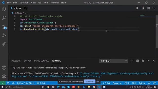 Download Instagram profile picture using python смотреть онлайн