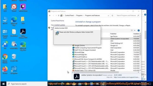 Uninstall Adobe Acrobat 2020 in Windows 10/Mac OS