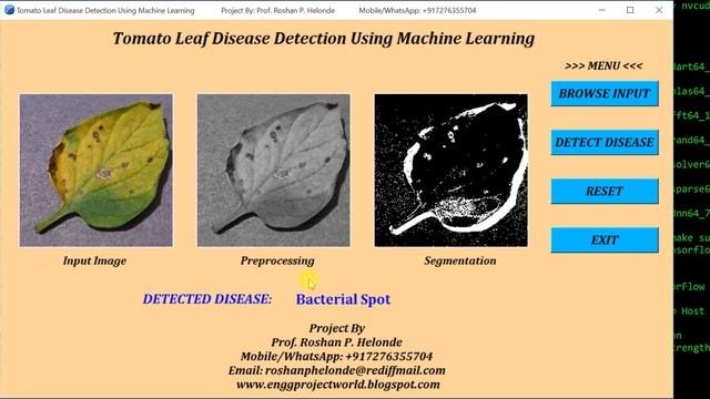 Tomato Leaf Disease Detection Using Machine Learning Python Project With Source Code смотреть онлайн