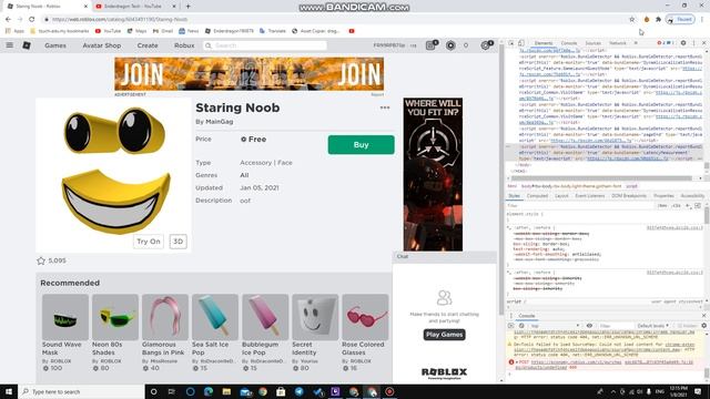 roblox the most DISGUSTING FACE......Noob is STARING at you... смотреть онлайн