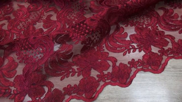 Вышивка на сетке бордовые цветы смотреть онлайн