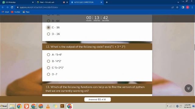 QUIZ COMPETITION OF PYTHON IN DJANGO смотреть онлайн