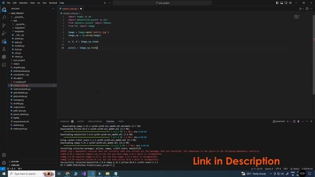 Extract list of color from an Image using python смотреть онлайн