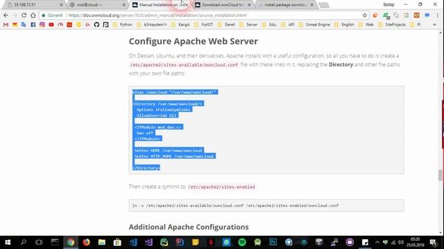OwnCloud Bulut Sistemi Kurulumu | OwnCloud Installation | 2018 | HD смотреть онлайн