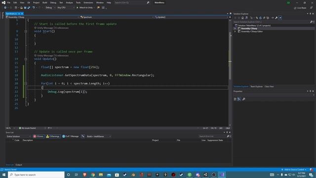 Unity3D - Getting Audio Spectrum смотреть онлайн