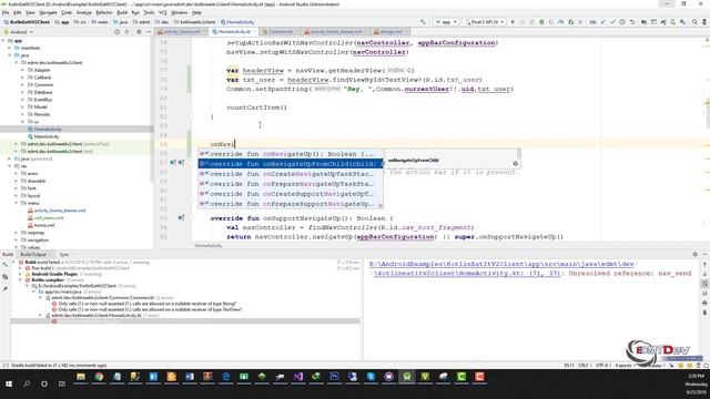 Kotlin Android Tutorial - New Eat It part 18 Sign out смотреть онлайн