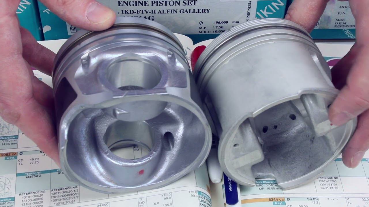 1KDFTV (3L) Toyota поршни TEIKIN 46675AGSTD, 46686AGSTD, 46698AGSTD смотреть онлайн