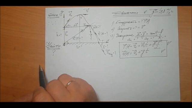 Как решать задачи на свободное движение тела в поле сил тяжести Земли. смотреть онлайн