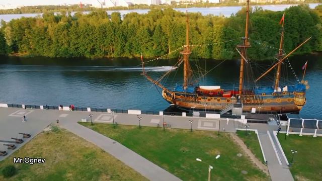 Воронеж. Гото Предестинация(корабль-музей) Аэросъёмка на квадрокоптер #dji #djimini2 #numb