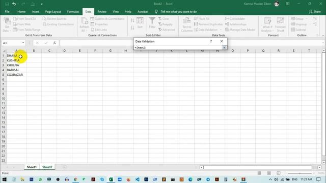 How To Create Excel Drop Down list from another Sheet смотреть онлайн