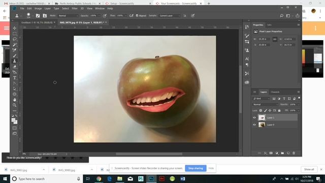 Faces On Fruit Photoshop Tutorial Part 1, The Mouth
