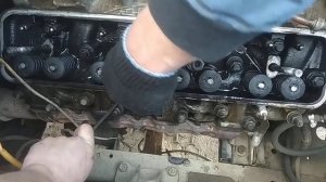 Замена клапанного сальника газ 53 не снимая головку