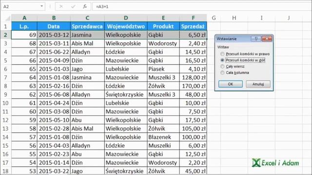 Excel #8: Jak numerować wiersze w kolejności malejącej смотреть онлайн