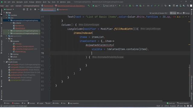 Delete Item of Lazy Column With Animation in Jetpack Compose смотреть онлайн