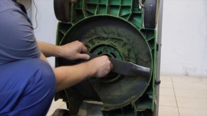 Ремонт газонокосилки Викинг. Замена ножа на косилке.