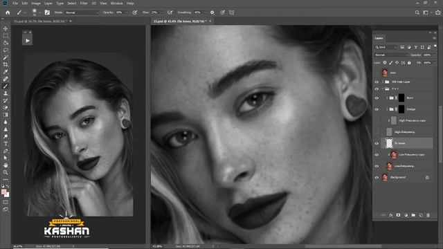 Skin Retouching Tutorial How To Dodge and Burn Photoshop 1080P 60FPS 2021 смотреть онлайн