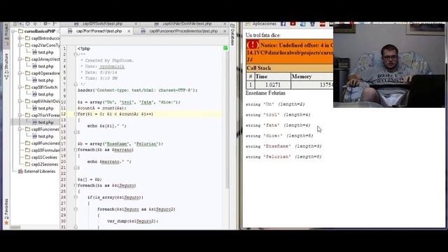 For y Foreach - Curso básico sobre PHP - Capítulo 7 смотреть онлайн