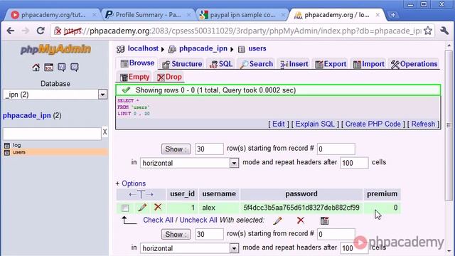 PHP Tutorials PayPal IPN User Premium Membership 1 10 смотреть онлайн