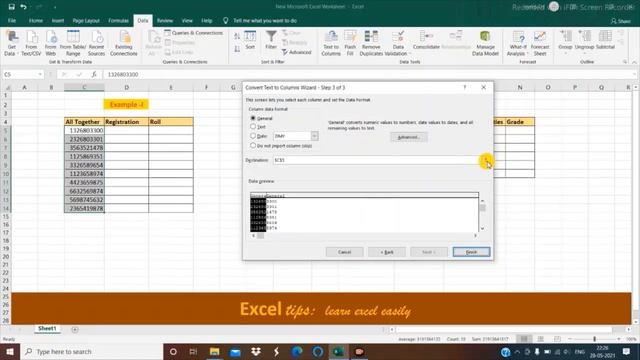 TEXT to COLUMN in Excel [Split Cells] #trending #viral #educational #excel смотреть онлайн