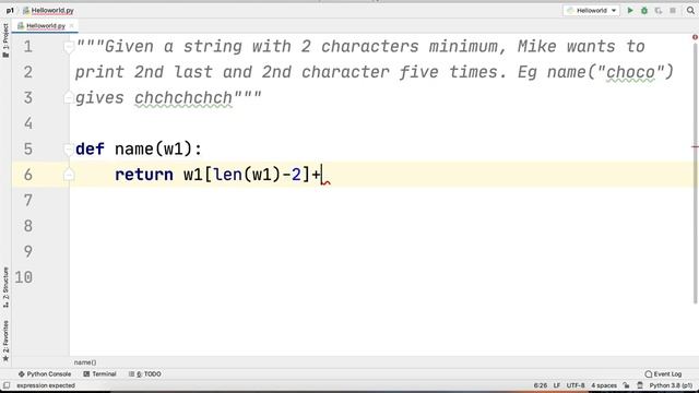 Python Practice Series 47 | Beginners | Level 1 | Basic | Print 2nd Last & 2nd Character | Code смотреть онлайн