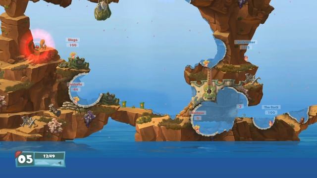 Worms WMD Campaign Mission 27 - It's Nacho's Fault смотреть онлайн
