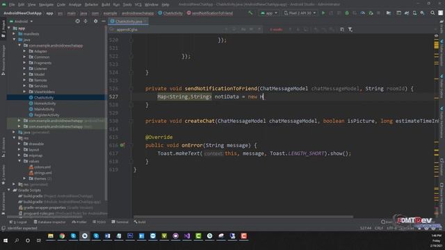 Android Tutorial - Chat App Day #8 Send Notification смотреть онлайн