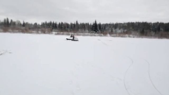 Испытание нового снегохода! Проедет по воде или нет! смотреть онлайн